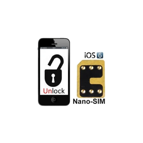 Carte De Desimlockage Nano-Sim Pour IPhone 5 IOS6