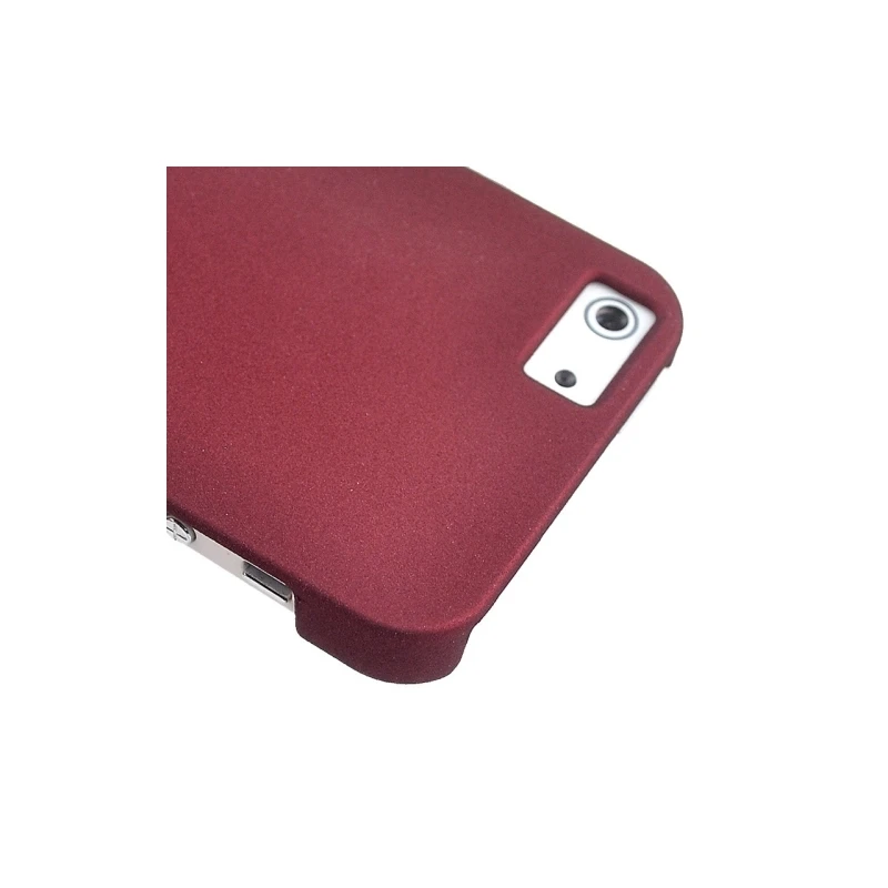 Coque IPhone 5 / 5S / SE Sable Mouvant Givré - Rouge Vin 4 Coque IPhone 5 / 5S / SE Sable Mouvant Givré - Rouge Vin – Image 4