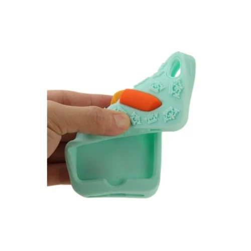 Coque IPhone 5 / 5S / SE Silicone 3D Rouge à Lèvre – Vert -Atelier Mobile coque iphone 5 5s se silicone 3d rouge a levre vert 2