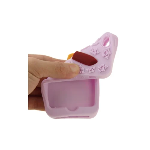 Coque IPhone 5 / 5S / SE Silicone 3D Rouge à Lèvre – Violet -Atelier Mobile coque iphone 5 5s se silicone 3d rouge a levre violet 2