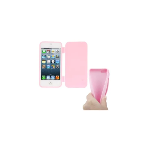 Coque IPhone 5 / 5S / SE Silicone à Rabat – Rose