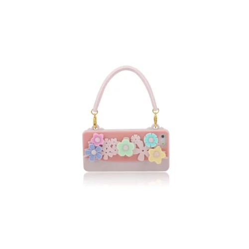 Coque IPhone 5 / 5S / SE Silicone CLICHE Sac A Main – Rose