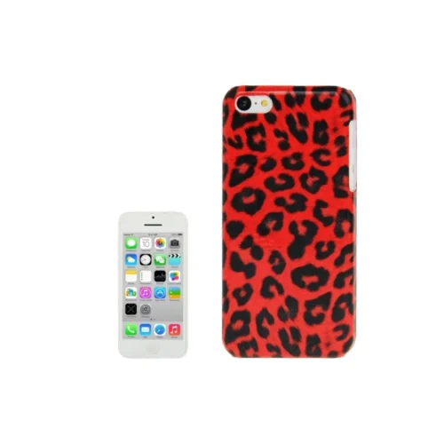 Coque IPhone 5C Léopard - Rouge