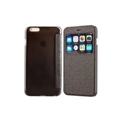 Coque IPhone 6 / 6S à Rabat Fenêtre Porte-cartes - Noir