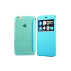 Coque IPhone 6 / 6S à Rabat Fenêtre Porte-cartes - Bleu