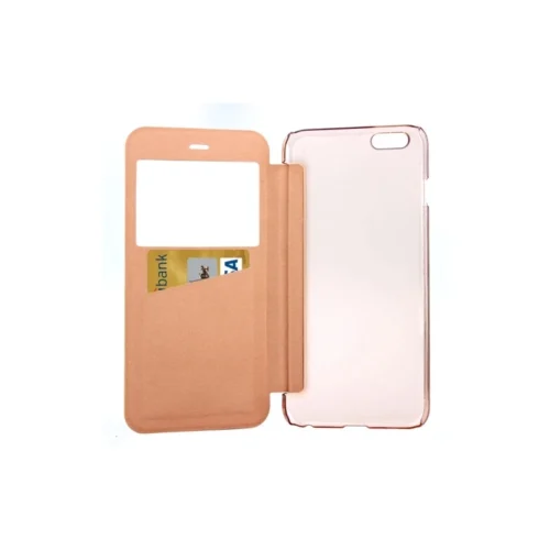 Coque IPhone 6 / 6S à Rabat Fenêtre Porte-cartes - Or -Atelier Mobile coque iphone 6 6s a rabat fenetre porte cartes or 3