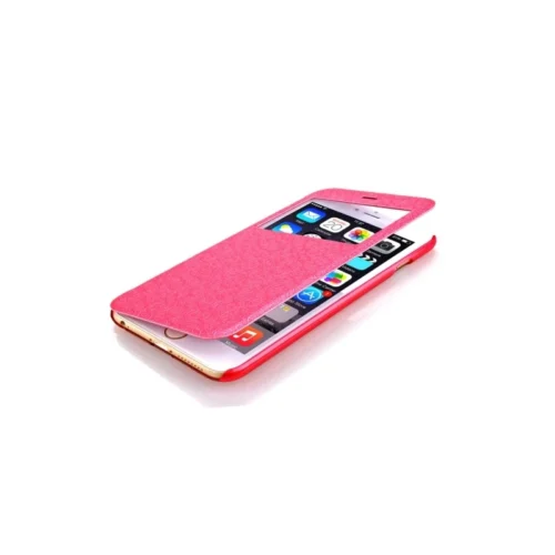 Coque IPhone 6 / 6S à Rabat Fenêtre Porte-cartes - Rose -Atelier Mobile coque iphone 6 6s a rabat fenetre porte cartes rose 2