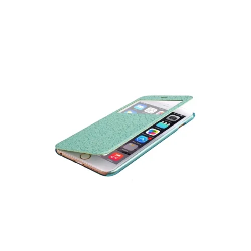 Coque IPhone 6 / 6S à Rabat Fenêtre Porte-cartes - Turquoise 6 Coque IPhone 6 / 6S à Rabat Fenêtre Porte-cartes - Turquoise -Atelier Mobile coque iphone 6 6s a rabat fenetre porte cartes turquoise 2