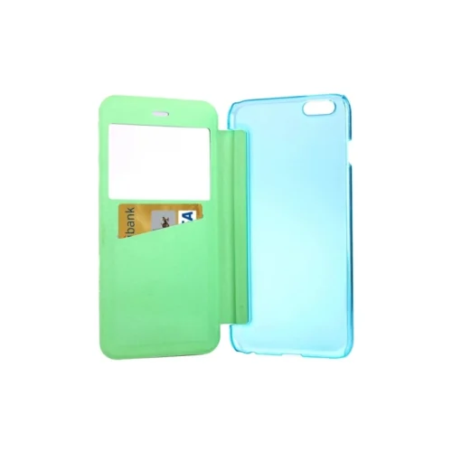 Coque IPhone 6 / 6S à Rabat Fenêtre Porte-cartes - Turquoise 7 Coque IPhone 6 / 6S à Rabat Fenêtre Porte-cartes - Turquoise -Atelier Mobile coque iphone 6 6s a rabat fenetre porte cartes turquoise 3