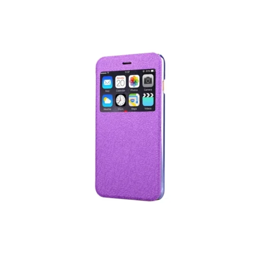 Coque IPhone 6 / 6S à Rabat Fenêtre Porte-cartes - Violet -Atelier Mobile coque iphone 6 6s a rabat fenetre porte cartes violet 3