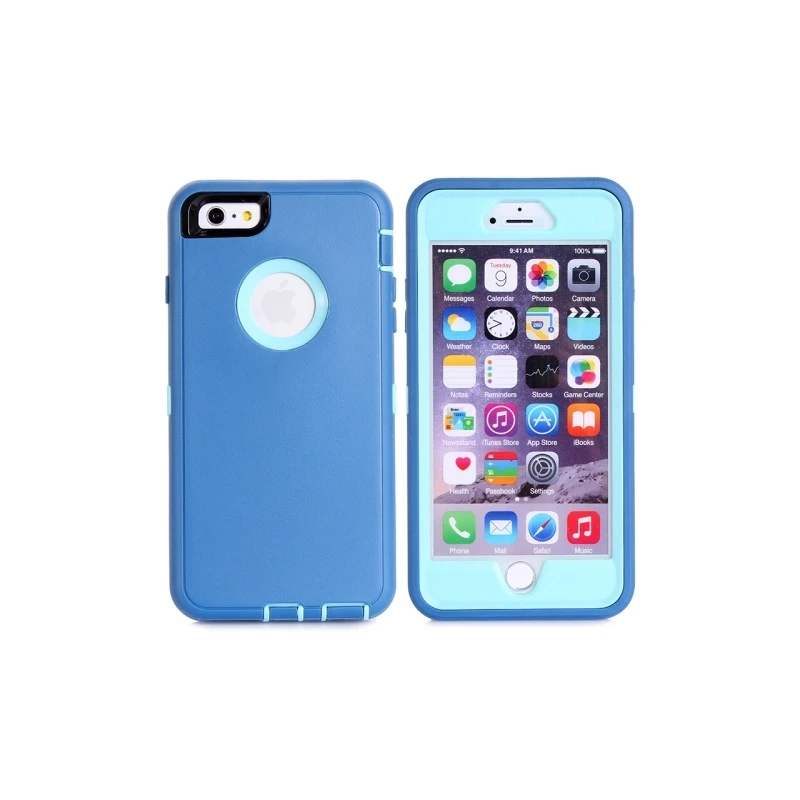 Coque IPhone 6 Plus / 6S Plus Bicolore Anti-choc - Bleu / Bleu Ciel 1 Coque IPhone 6 Plus / 6S Plus Bicolore Anti-choc - Bleu / Bleu Ciel