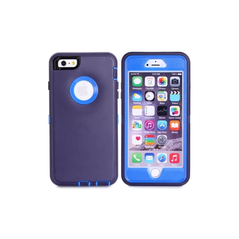 Coque IPhone 6 Plus / 6S Plus Bicolore Anti-choc - Bleu / Bleu Marine 1 Coque IPhone 6 Plus / 6S Plus Bicolore Anti-choc - Bleu / Bleu Marine