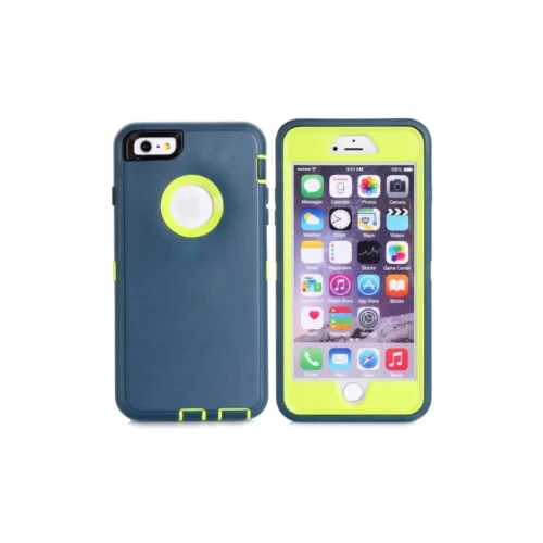 Coque IPhone 6 Plus / 6S Plus Bicolore Anti-choc - Bleu / Vert