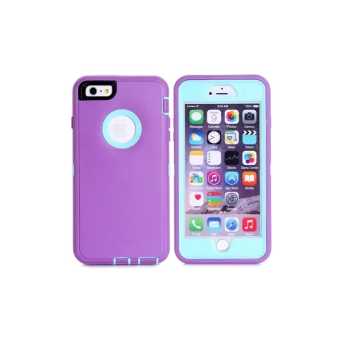 Coque IPhone 6 Plus / 6S Plus Bicolore Anti-choc - Violet / Bleu