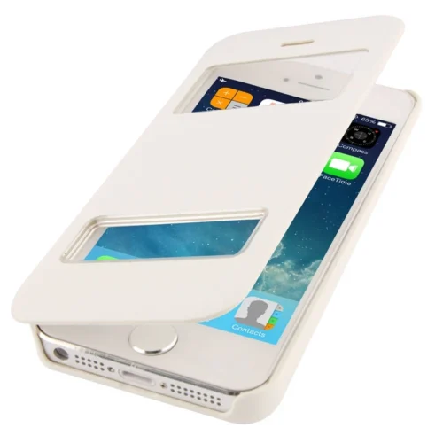 Etui Cuir Double View IPhone 5 Et 5S -Atelier Mobile etui cuir double view iphone 5 5s 16