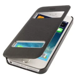 Etui Cuir Double View IPhone 5 Et 5S -Atelier Mobile etui cuir double view iphone 5 5s 2