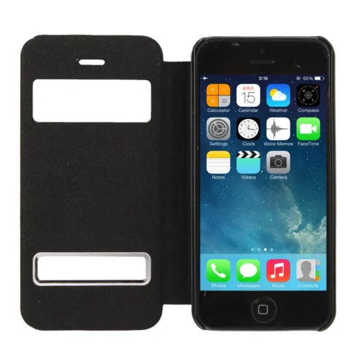 Etui Cuir Double View IPhone 5 Et 5S -Atelier Mobile etui cuir double view iphone 5 5s 4