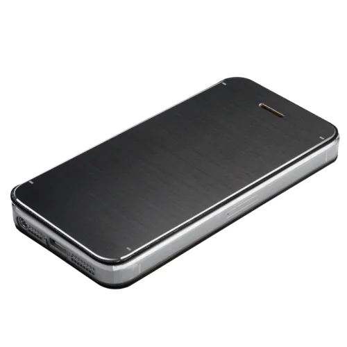 Etui IPhone 5 Et 5S Flip En Aluminium Brossé -Atelier Mobile etui iphone 5 5s flip aluminium brosse 5