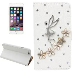 Housse Cuir Fée Strass IPhone 6 Plus / 6S Plus