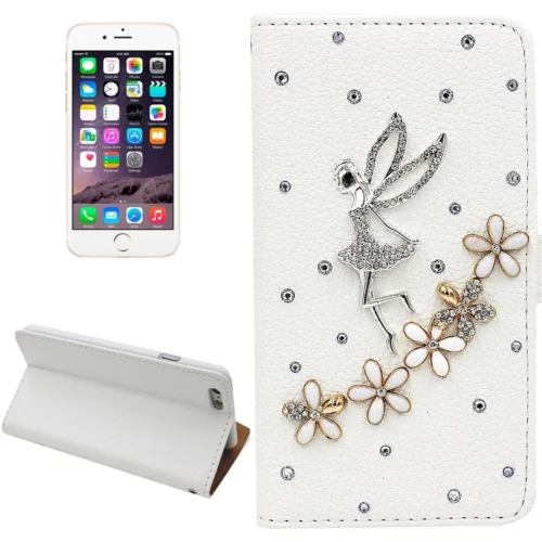 Housse Cuir Fée Strass IPhone 6 Plus / 6S Plus