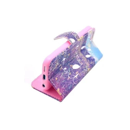 Housse IPhone 5C Rabat Porte-cartes Intégré Motif "enjoy Every Moment" -Atelier Mobile housse iphone 5c rabat porte cartes integre motif enjoy every moment 3