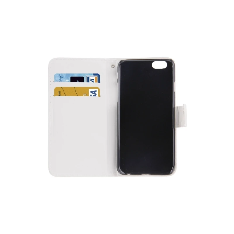 Housse Porte-Cartes En Cuir IPhone 6 Et 6S - Blanc 2 Housse Porte-Cartes En Cuir IPhone 6 Et 6S - Blanc – Image 2
