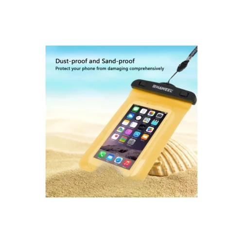 Housse Waterproof IPhone 5 / 5S / SE HAWEEL Transparente - Orange -Atelier Mobile housse waterproof iphone 5 5s se haweel transparente orange 3