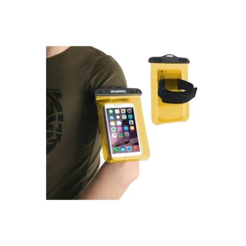 Housse Waterproof IPhone 5C Transparente - Orange -Atelier Mobile housse waterproof iphone 5c haweel transparente orange 2