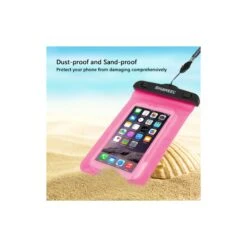 Housse Waterproof IPhone 5C Transparente - Rose -Atelier Mobile housse waterproof iphone 5c haweel transparente rose 3