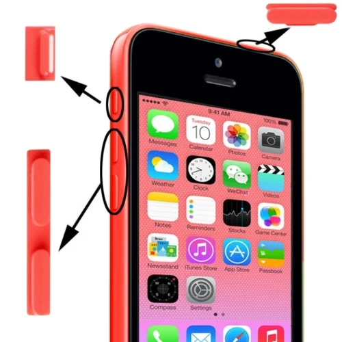 Kit Boutons De Remplacement IPhone 5C -Atelier Mobile kit boutons de remplacement iphone 5c 2
