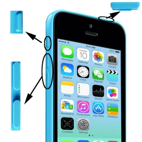 Kit Boutons De Remplacement IPhone 5C -Atelier Mobile kit boutons de remplacement iphone 5c 6