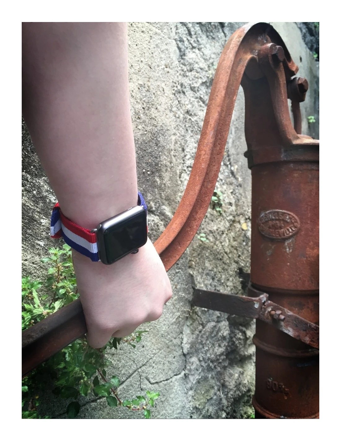 Bracelet PATRIOTE En Nylon Nato Pour Apple Watch 4 Bracelet PATRIOTE En Nylon Nato Pour Apple Watch – Image 4