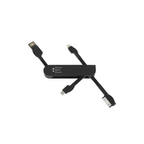 Porte-clés De Recharge 3 En 1 - Lightning, 30pins Et Micro-usb