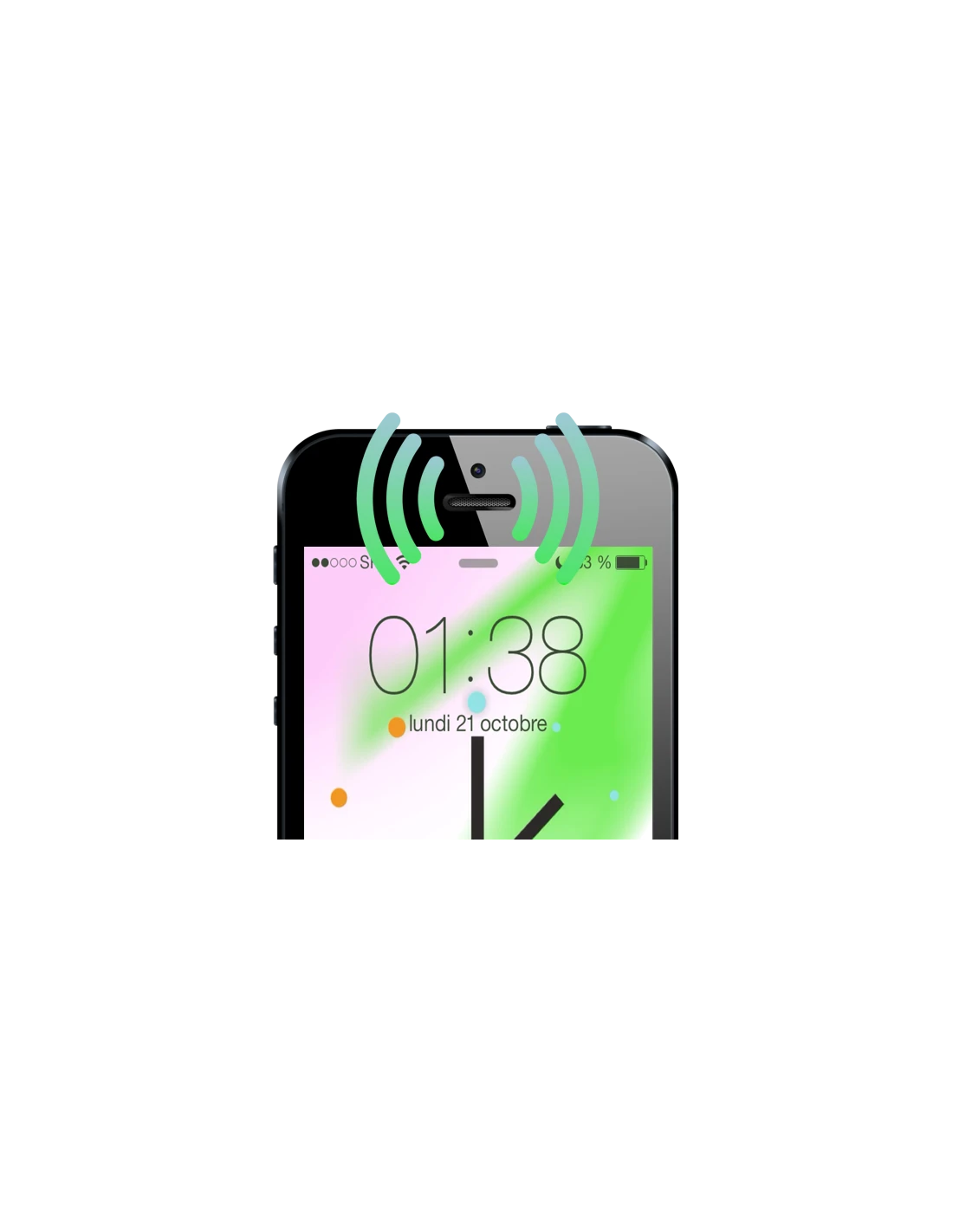 Réparation Haut Parleur ( écouteur ) Interne IPhone 5S 1 Réparation Haut Parleur ( écouteur ) Interne IPhone 5S